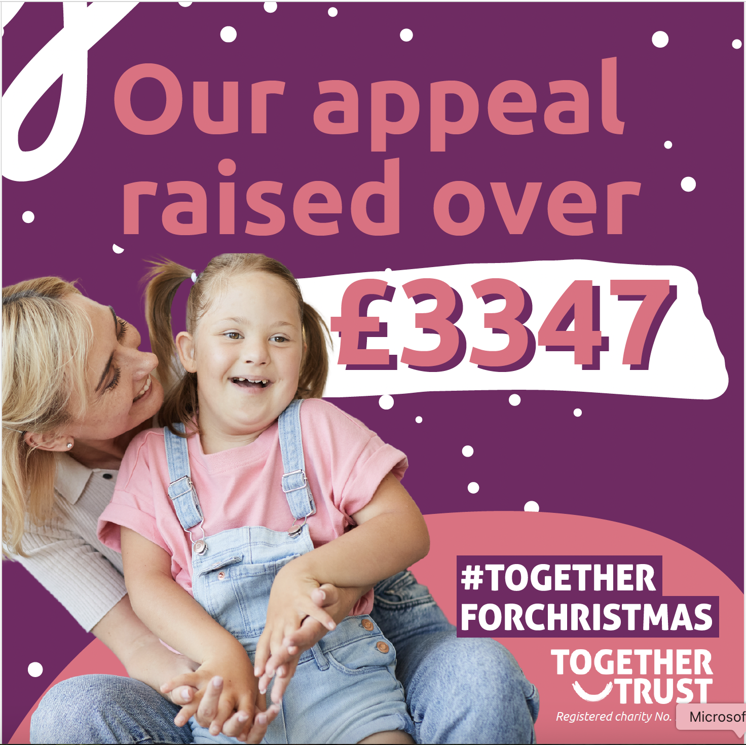 our appeal raised over £3,347