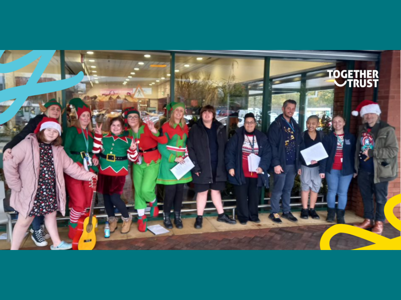 We were rocking around the Christmas tree outside Morrisons Cheadle Heath. Students from Inscape House School were invited to join fundraising as they raised money, danced and went carolling to spread some Christmas cheer in our local community.