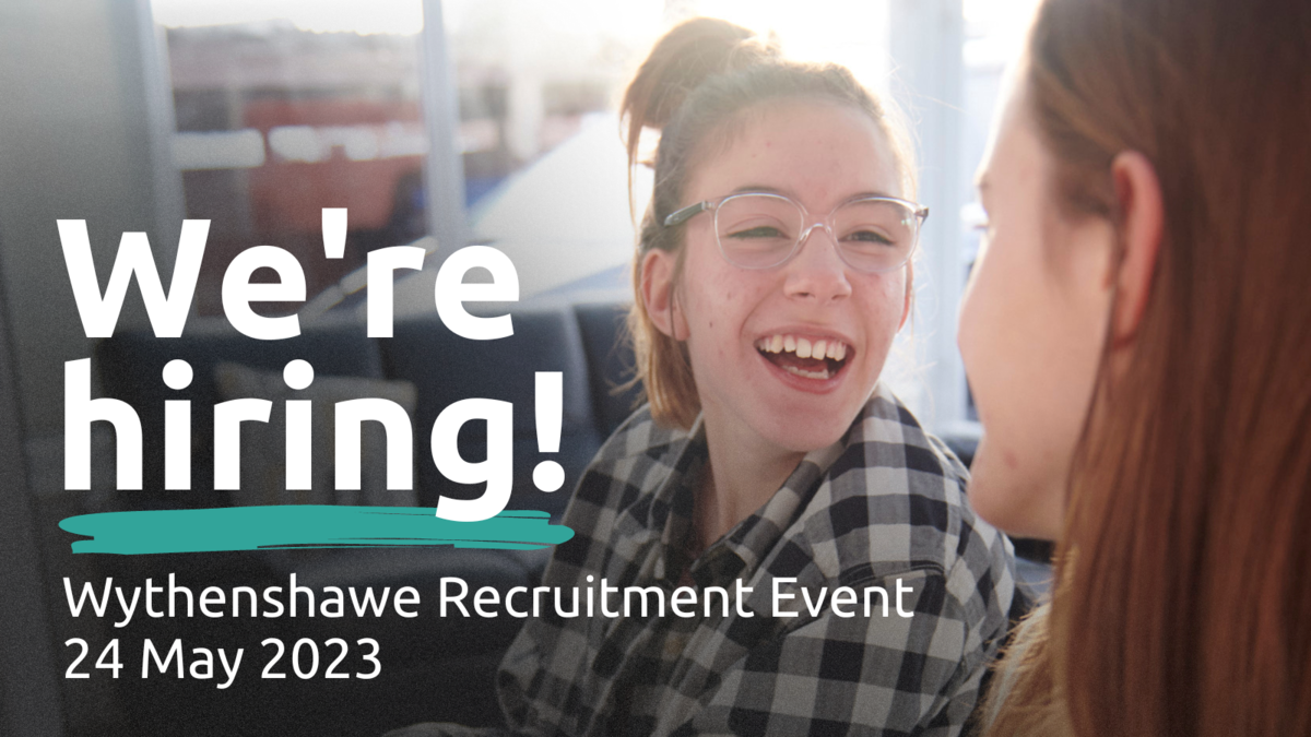 we're hiring in the Wythenshawe area