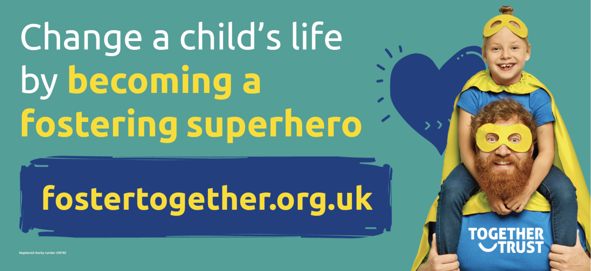 change a child's life by becoming a fostering superhero